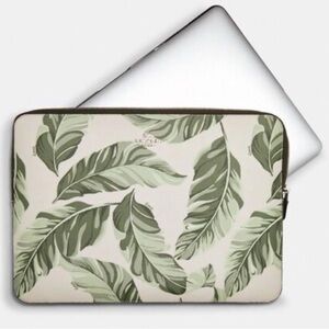 Coach Cargo banana Leaf Print Laptop Sleeve or large tablet sleeve EUC!